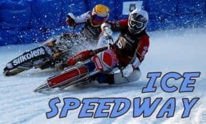 carrera de motos en el hielo